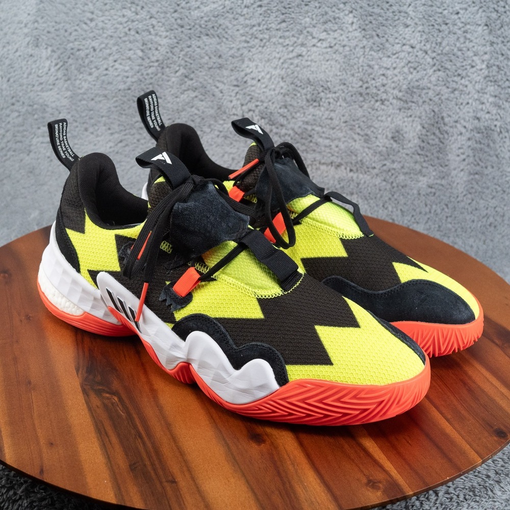 Adidas Trae Young 1 So So Def ATL H69000 Black Yellow Sneakers Shoes Sz 14.5